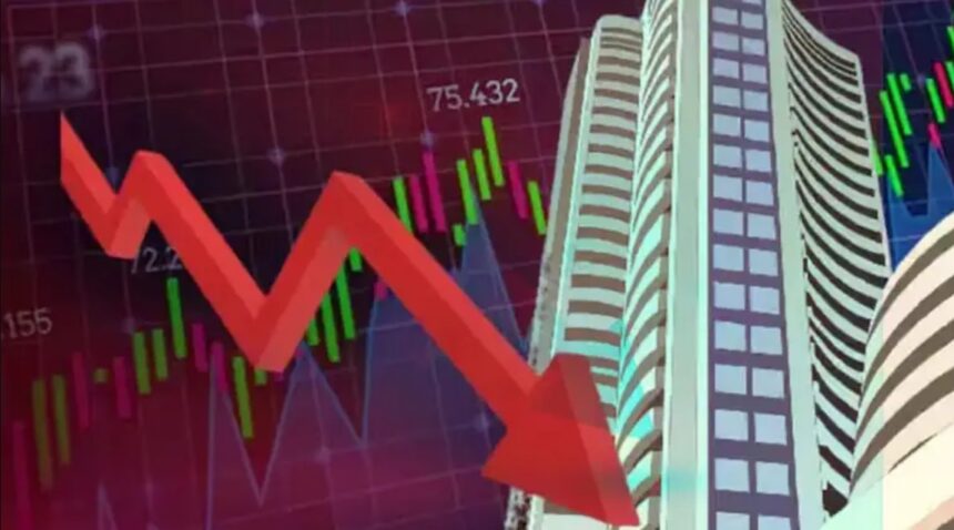 Heavy fall in the stock market again, Sensex fell by 900 points, Nifty fell below 22300.