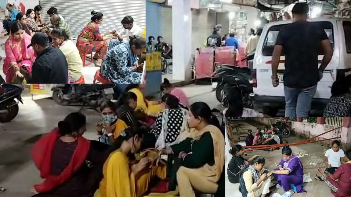 रायबरेली : करवा चौथ पर्व के लिए सड़क पर सजी अनोखी महफिल...महिलाओं के हाथों पर खिली डिजाइनर मेंहदी मोहन कृष्ण रायबरेली, 10 अक्टूबर 2025 उत्तर प्रदेश के रायबरेली जिले में करवा चौथ की पूर्व संध्या पर एक अनोखा और मनमोहक दृश्य देखने को मिला। कोतवाली नगर क्षेत्र स्थित सुपर मार्केट में सैकड़ों महिलाएं पूरी रात सड़क पर बोरी बिछाकर बैठीं और डिजाइनर मेहंदी लगवाई। इस दृश्य ने न केवल शहर के लोगों को आकर्षित किया, बल्कि गंगा-जमुनी तहजीब की झलक भी पेश की। आयोजन की खास बात यह रही कि मेहंदी लगाने वालों में अधिकांश मुस्लिम युवक और महिलाएं थीं, जिन्होंने हिंदू महिलाओं के हाथों पर बारीक और आकर्षक डिजाइन बनाकर सद्भाव और एकता की अनूठी मिसाल कायम की। सोशल मीडिया पर इसका वीडियो तेजी से वायरल हो गया। करवा चौथ से एक दिन पहले शाम होते ही रायबरेली के सुपर मार्केट इलाके में रौनक बढ़ने लगी। जगह की कमी के कारण महिलाओं ने सड़क पर ही बोरियां बिछाकर मेहंदी लगवाना शुरू किया। अनुमान है कि करीब 500 से अधिक महिलाओं ने रातभर में डिजाइनर मेहंदी लगवाई। मेहंदी डिजाइनों में पारंपरिक करवा चौथ थीम देखने को मिली चांद, करवा, पति-पत्नी के प्रतीक चित्र, फूल-पत्तियों के पैटर्न और अरेबिक डिज़ाइन प्रमुख रहे। कुछ महिलाओं ने पूरे हाथ की मेहंदी पसंद की, तो कुछ ने सादे लेकिन गहरे रंग वाले डिजाइन चुने। मेहंदी कलाकारों ने बताया कि सभी डिजाइनों में नेचुरल हिना का इस्तेमाल किया गया ताकि रंग ज्यादा देर तक टिके। स्थानीय मुस्लिम मेहंदी आर्टिस्ट अंजुम ने बताया, “यह हमारा शहर है, हमारा त्योहार है। बहनों के हाथ सजाना हमारा सौभाग्य है। धर्म का कोई सवाल नहीं, बस खुशी बांटनी है।” वहीं रानी देवी ने कहा, “मुस्लिम बहनों ने इतनी प्यार से मेहंदी लगाई जैसे अपना ही परिवार हो। यही तो गंगा-जमुनी तहजीब है जो रायबरेली की पहचान है।” स्थानीय लोगों के अनुसार, करवा चौथ से पहले इस तरह की रौनक हर साल सुपर मार्केट में देखने को मिलती है, लेकिन इस बार की रातभर चलने वाली मेहंदी की महफिल ने इसे और खास बना दिया।भीड़ को देखते हुए कोतवाली नगर पुलिस ने विशेष ट्रैफिक व्यवस्था बनाई और चौकी लगाई ताकि मेहंदी लगाने वाली महिलाओं को किसी प्रकार की असुविधा न हो। पुलिस की मौजूदगी से पूरे आयोजन में सुरक्षा और व्यवस्था बनी रही।