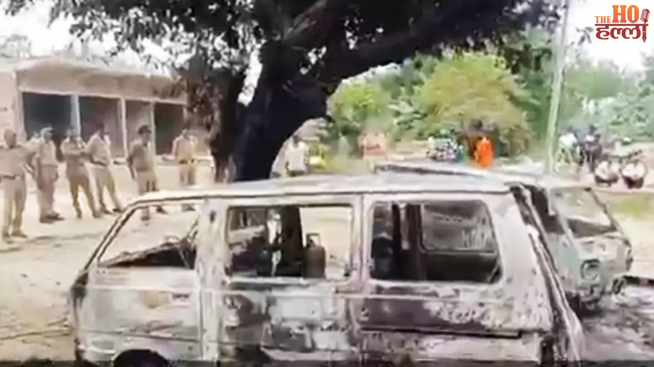 Fire During Gas Refill Two Vans Burnt