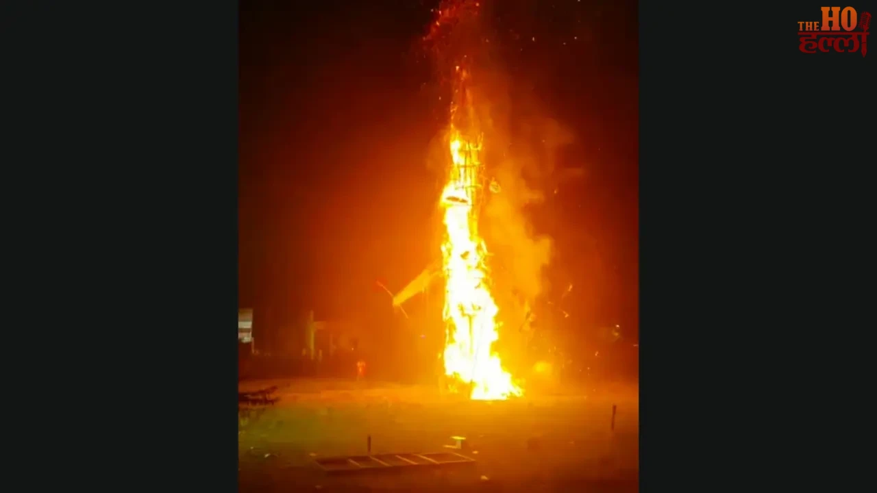 Nigohan 65-Ft Ravan Effigy Burn