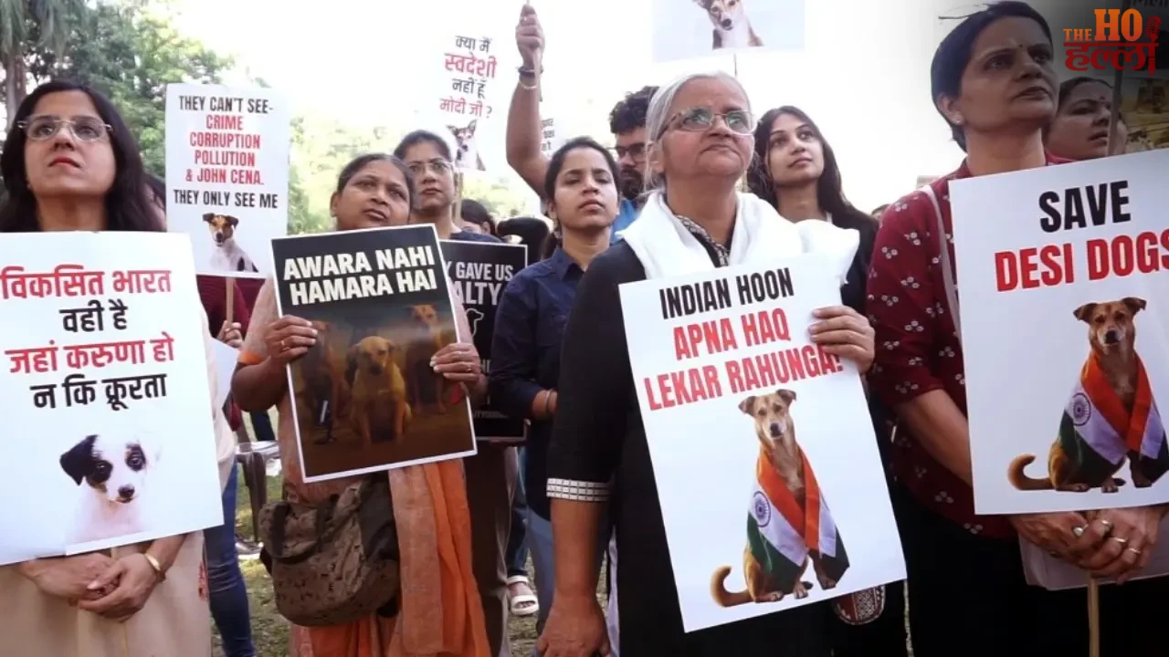 Animal Lovers Protest in Lucknow