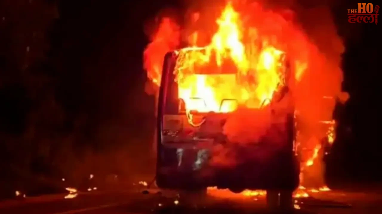 Bus Collides with Bike Highway