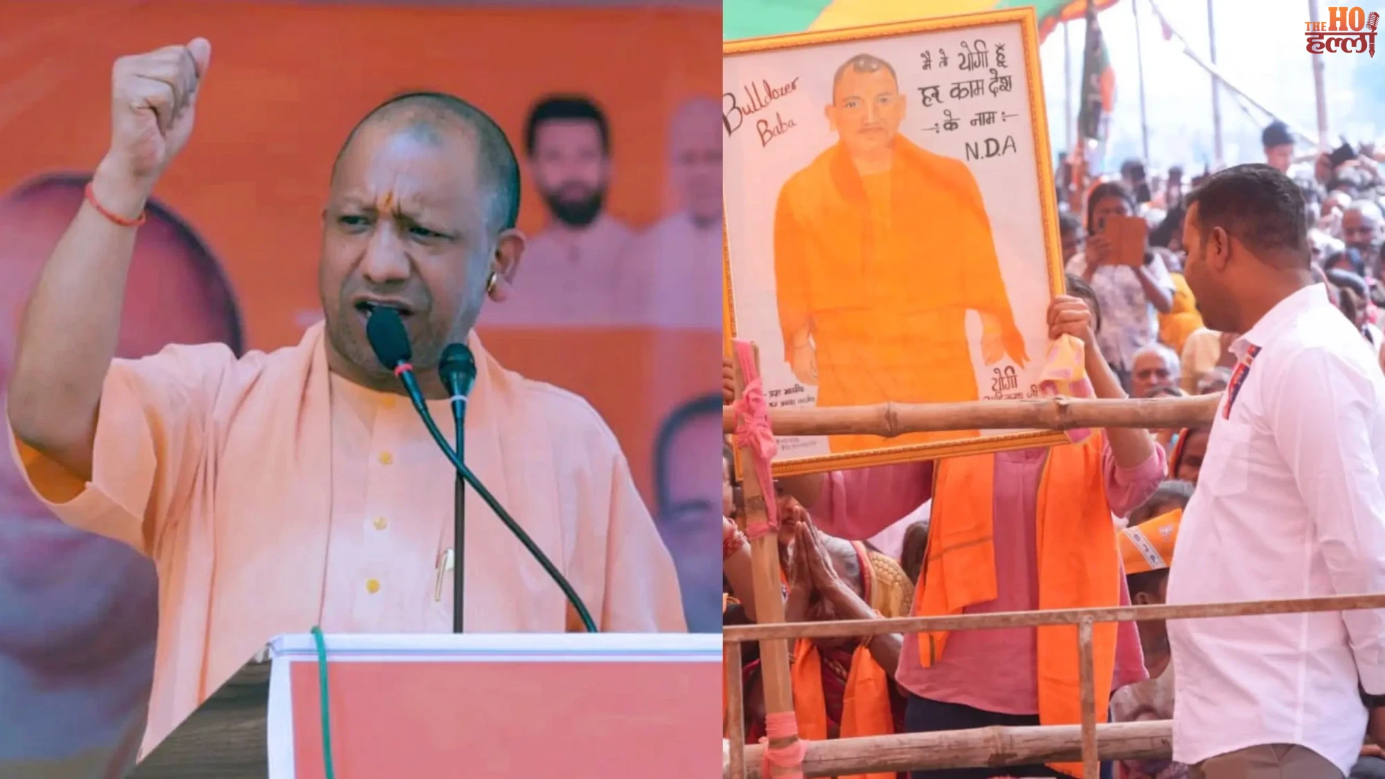 CM Yogi Warns Bihar Mafias Bulldozer Action Coming