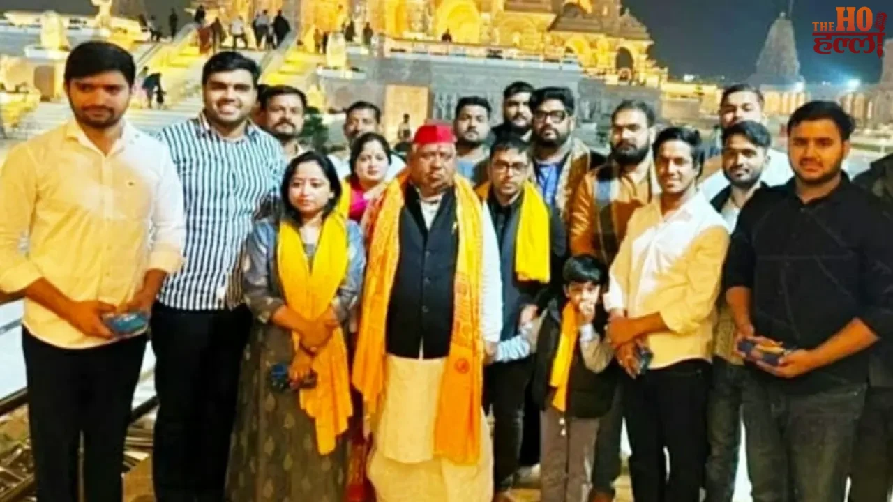 MP Awadhesh Prasad Visits Ram Lalla Temple with Family
