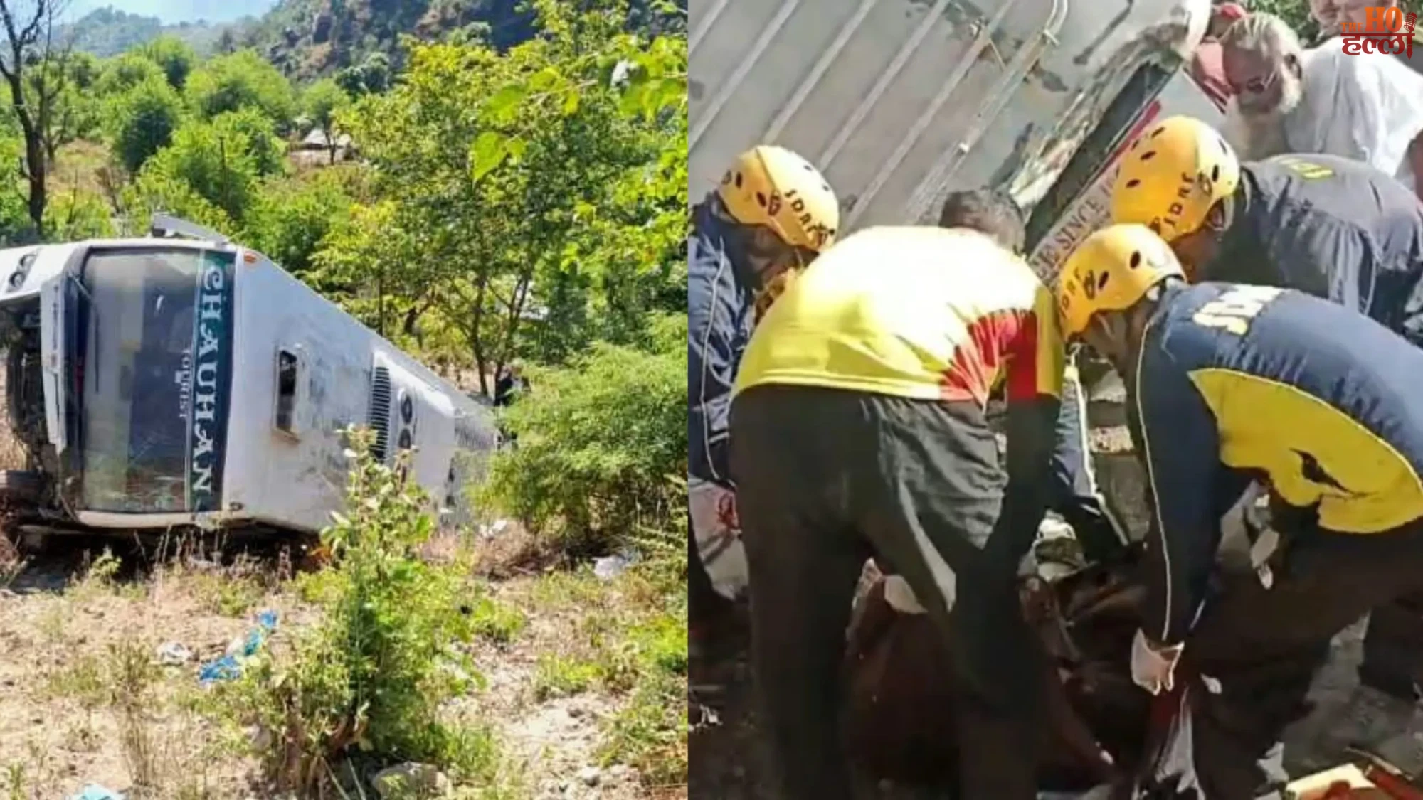 Pilgrims’ Bharat Darshan Bus Falls Into Gorge, 5 Dead and Several Injured