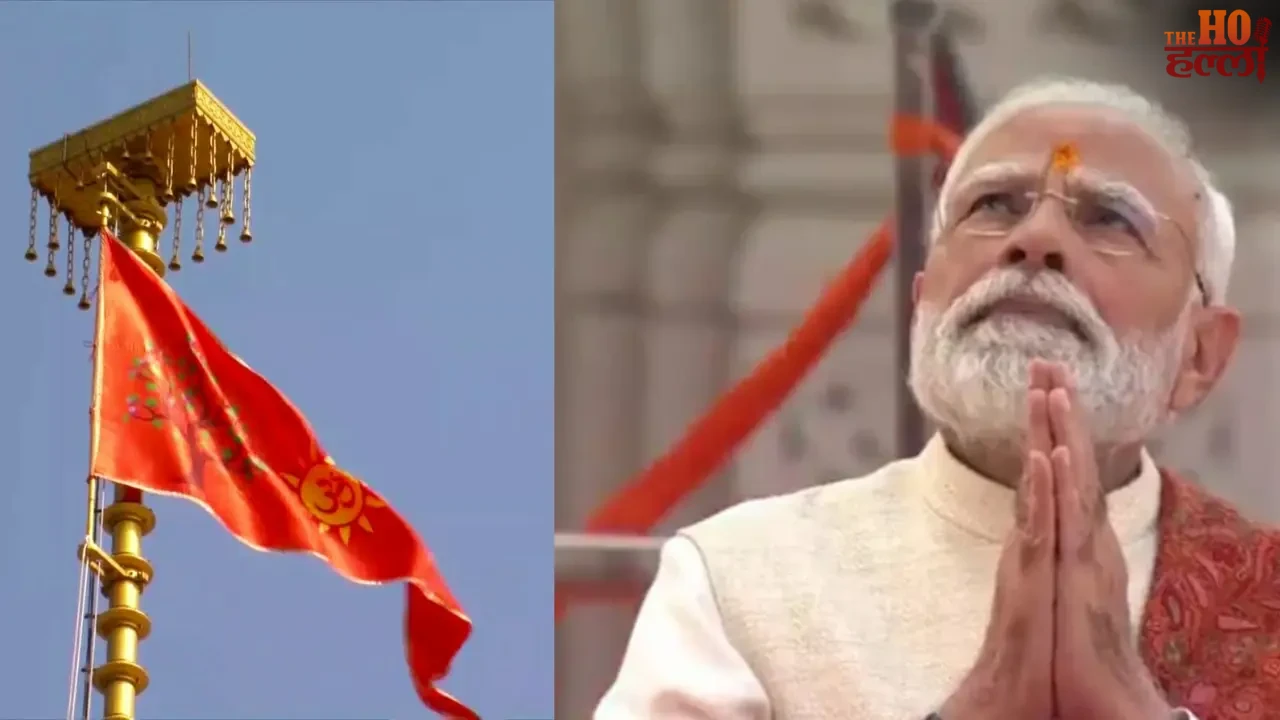 PM Modi Hoists Sacred Saffron Flag