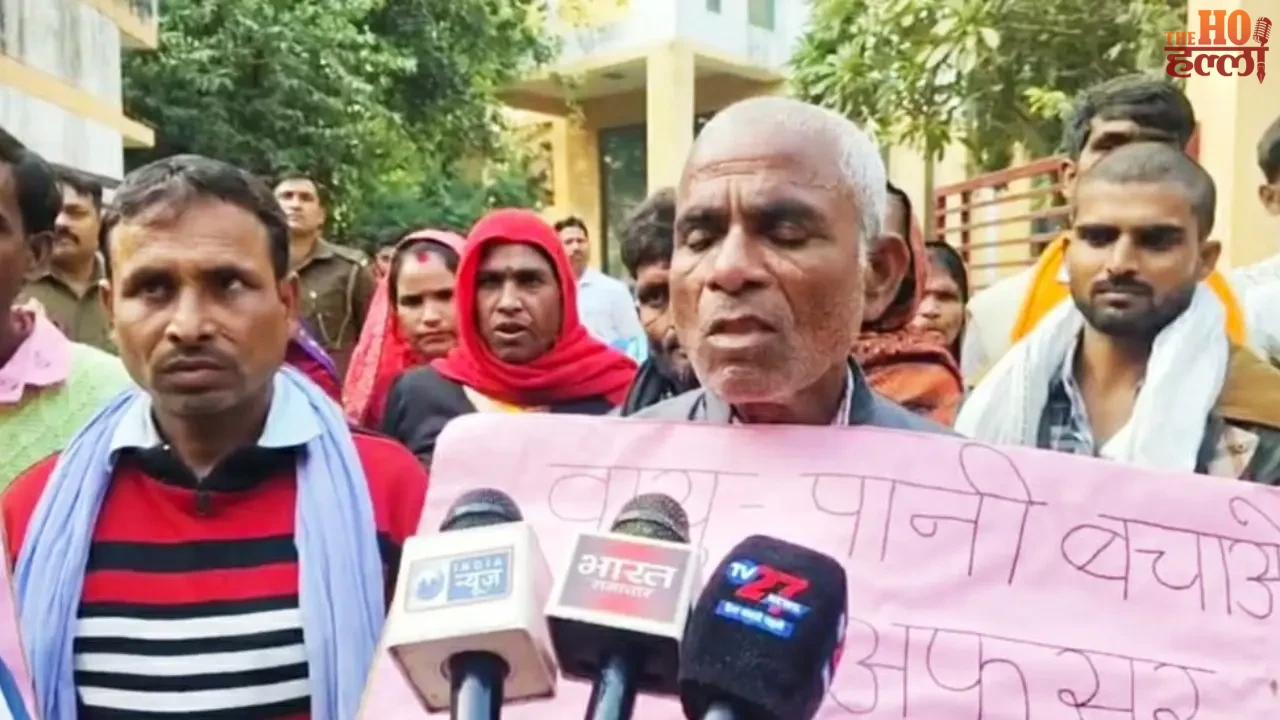 Unnao Villagers Protest in Lucknow for Clean Air & Water