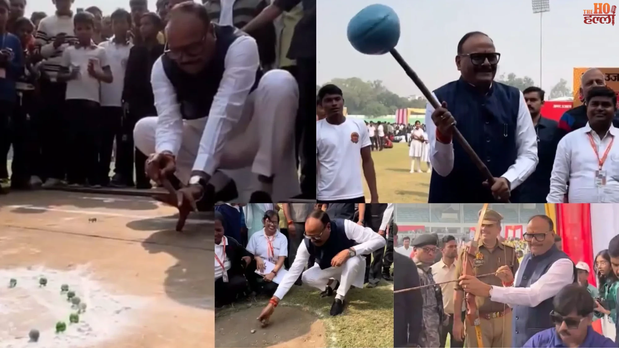 UP Deputy CM Brajesh Pathak Stuns Crowd with Unique Acts