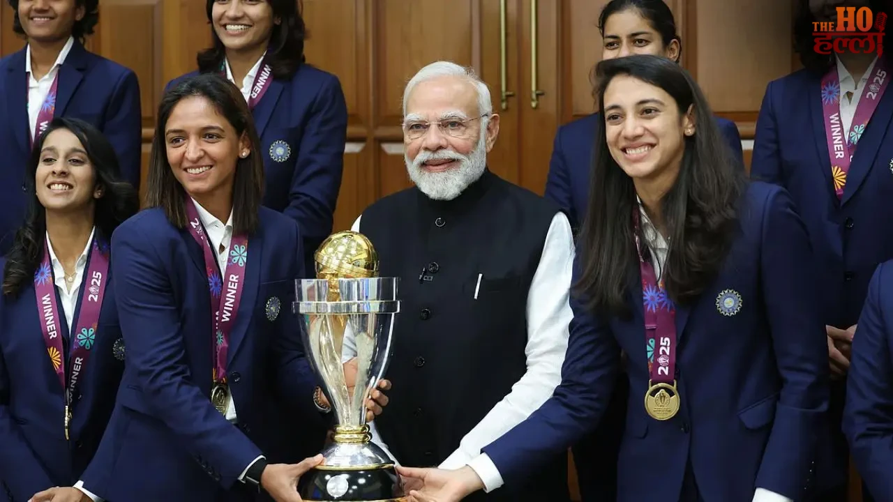 WWC 2025 Winners Meet PM Modi