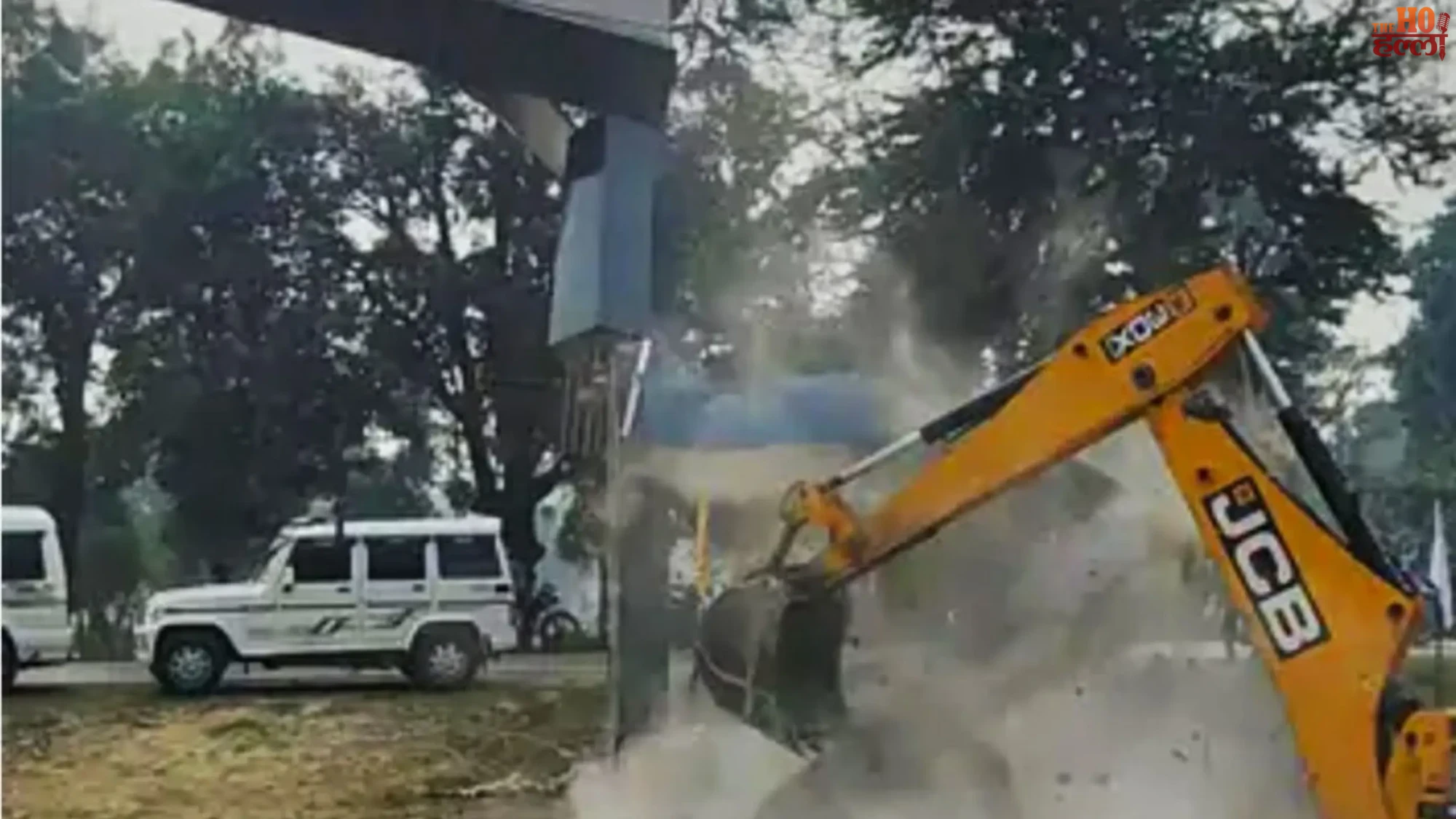 Bulldozer Action on ₹56 Crore Illegal Plotting Colony Planned on Farmland Destroyed