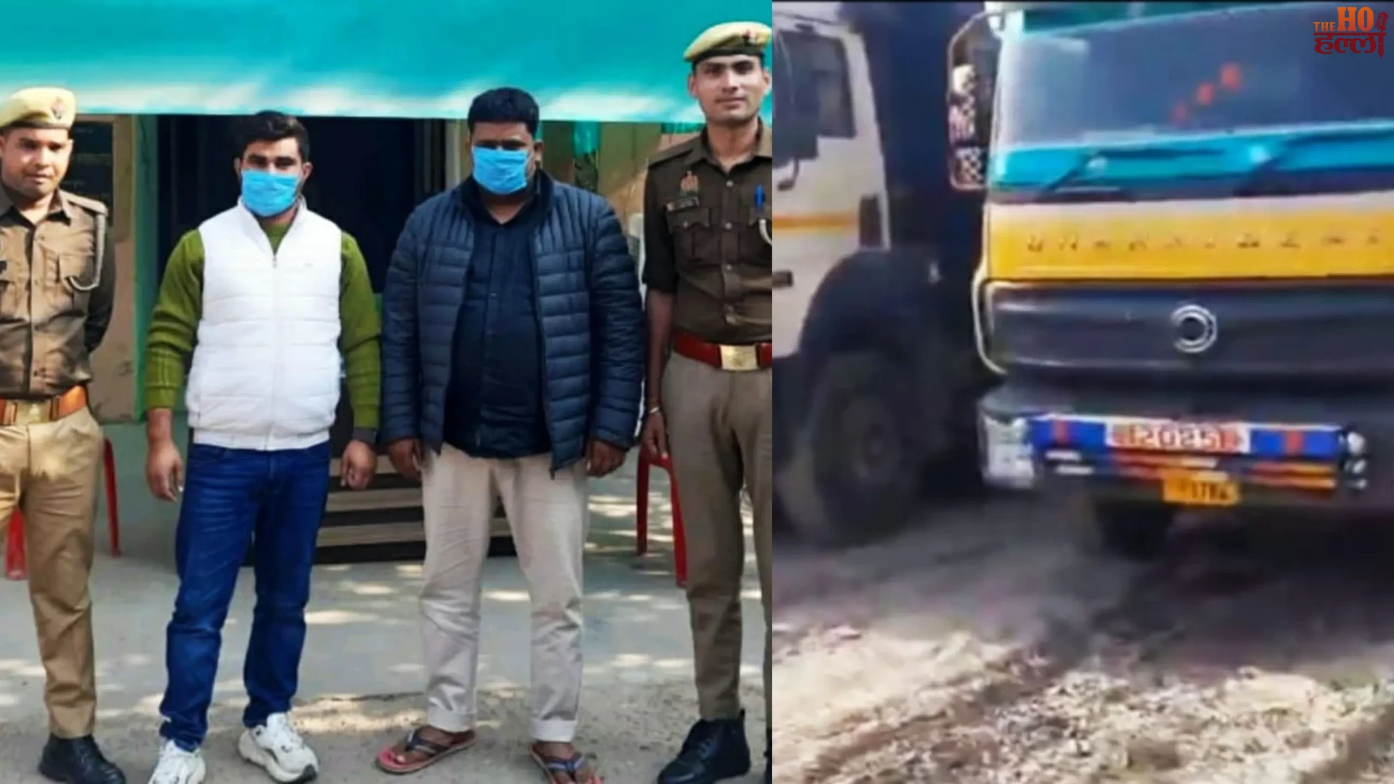 Illegal Mining Busted at Night JCB, Car & 4 Dumpers Seized, 2 Arrested
