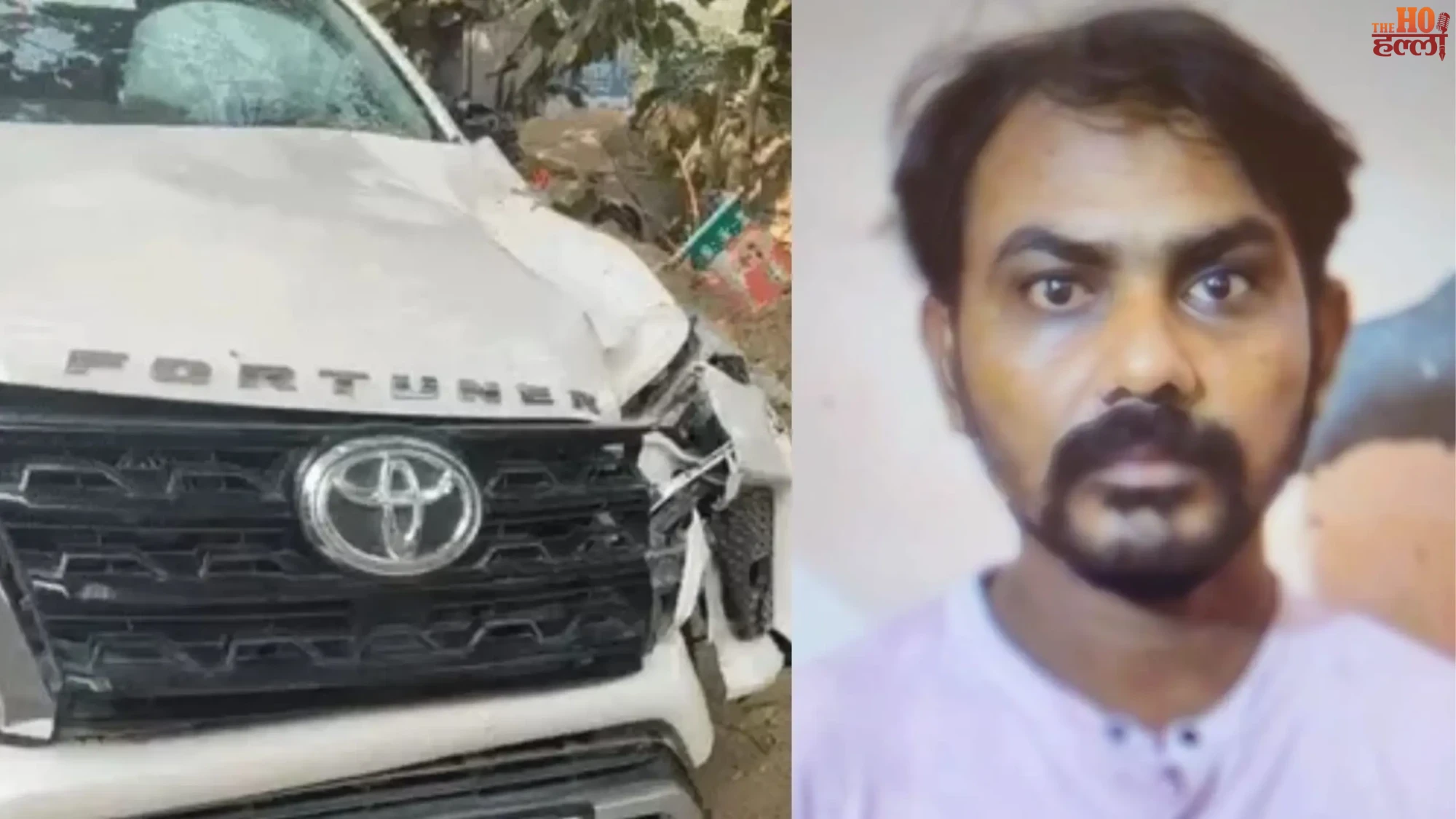 Lucknow Speeding Fortuner Kills Lawyer’s Clerk BJP Flag on Car