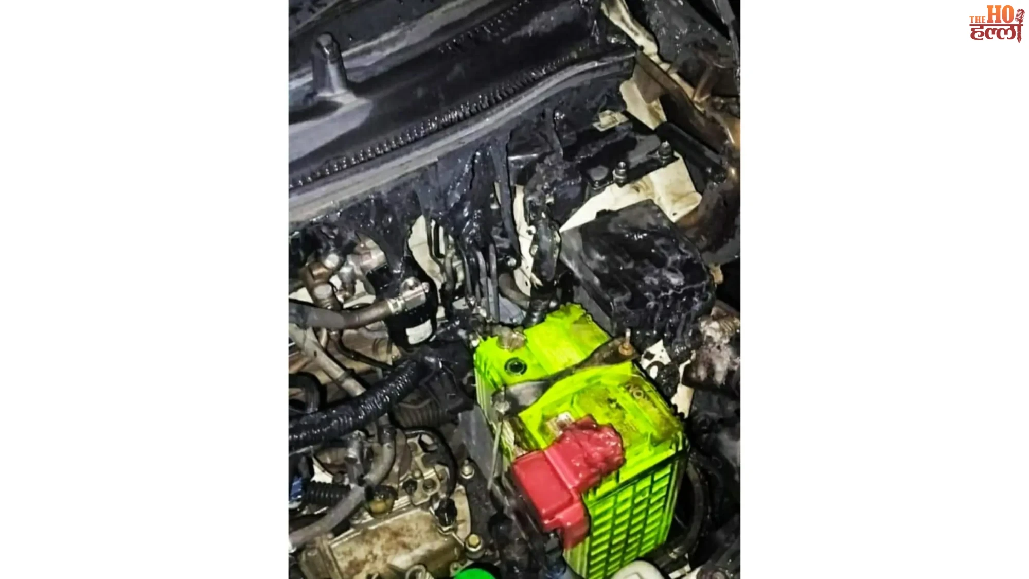 Midnight Chaos in Kakori Car Set on Fire After Dispute