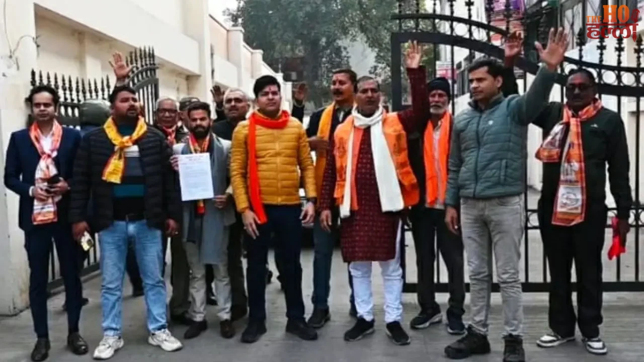 Protest in Lucknow Against Violence Against Hindus
