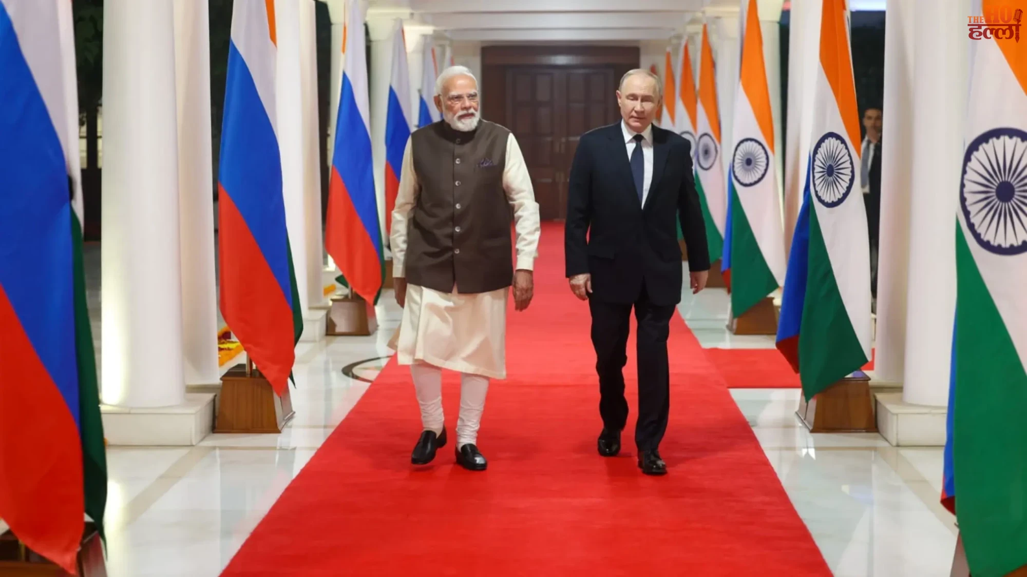 Putin Arrives with 7 Ministers; Modi Gifts Bhagavad Gita