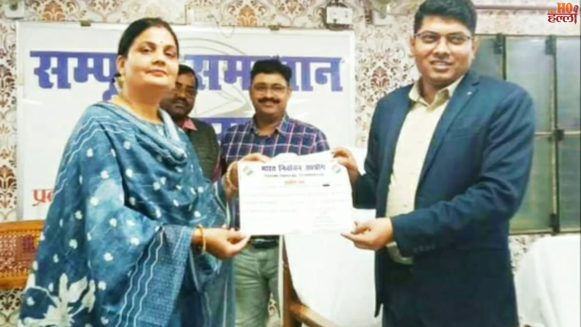 Vandana Honored as Best BLO for Completing SIR Work Ahead of Time