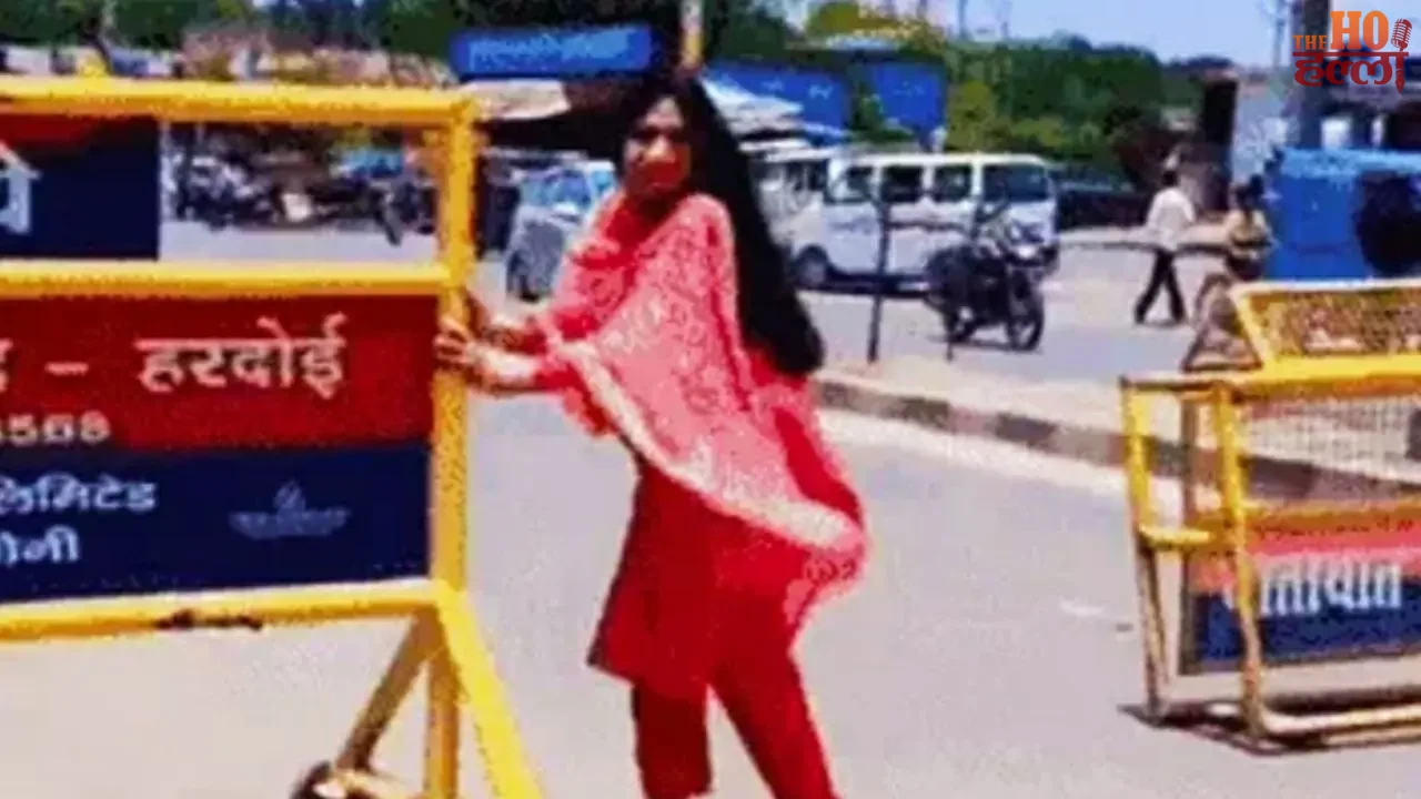 Woman’s Reel Stunt Goes Viral Outside Police Station