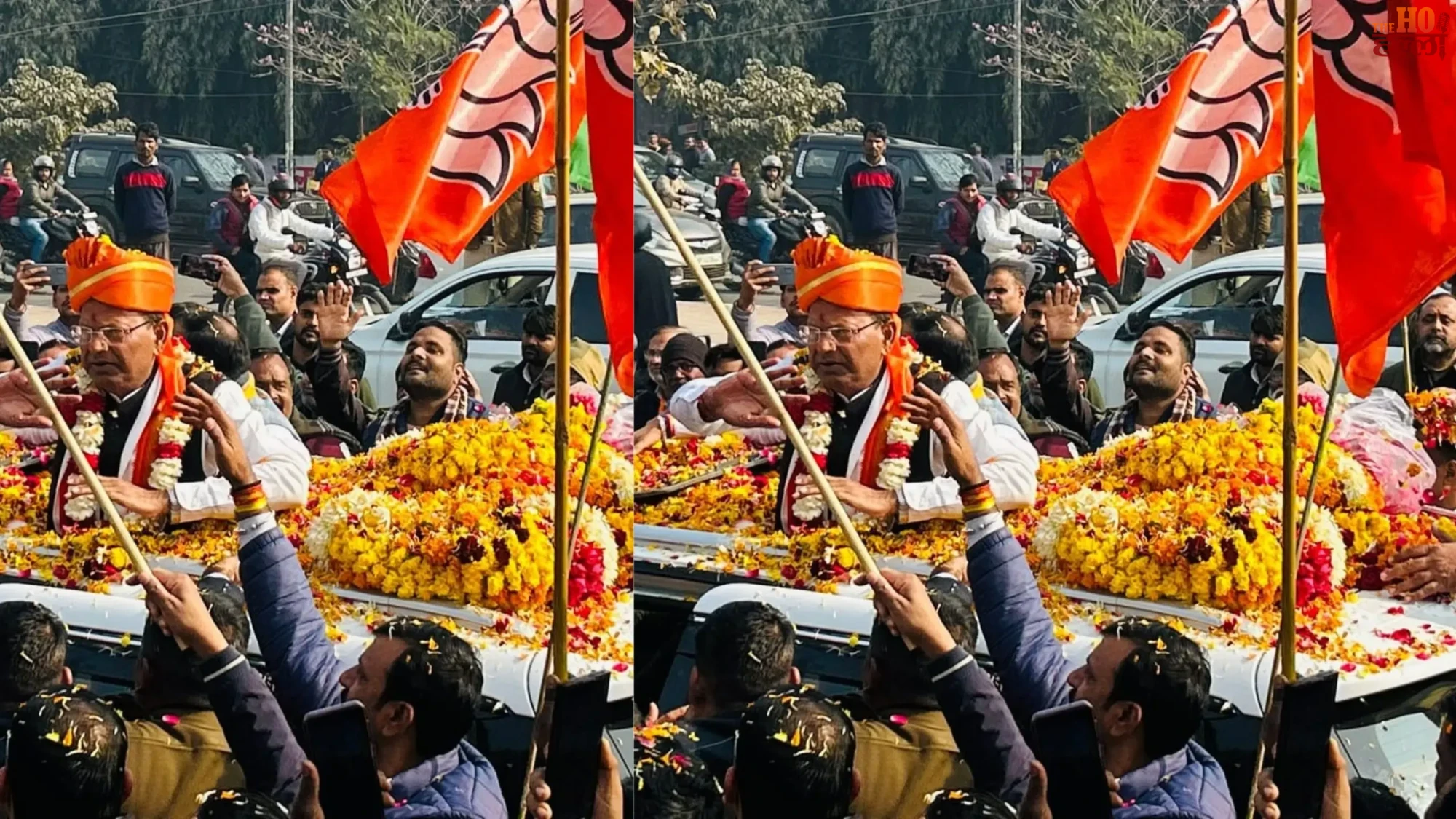 BJP UP President Pankaj Chaudhary’s Grand Lucknow Roadshow