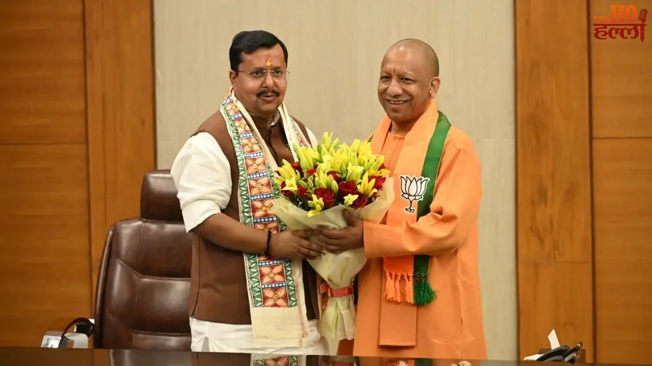 CM Yogi Met the New BJP National President Nitin Nabin