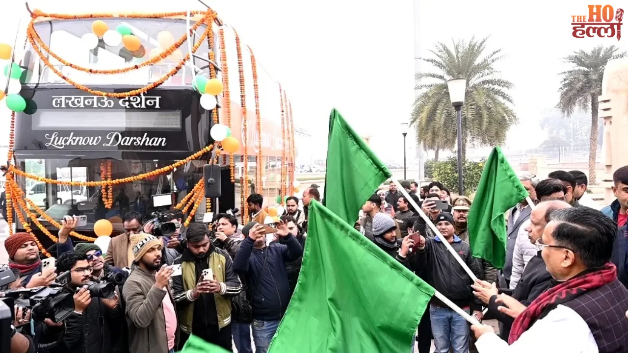 Lucknow Darshan Double-Decker E-Bus Tour Launch Event