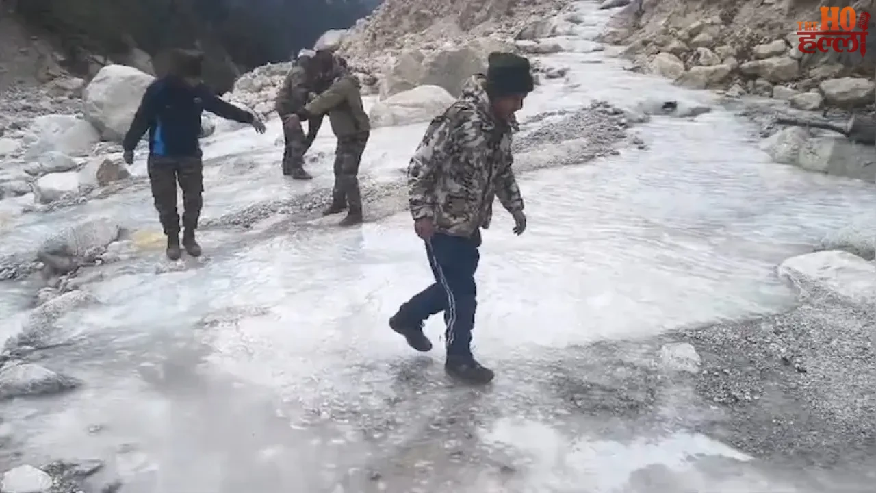 Rare Natural Sight in Uttarakhand Bhagirathi at Minus Twenty
