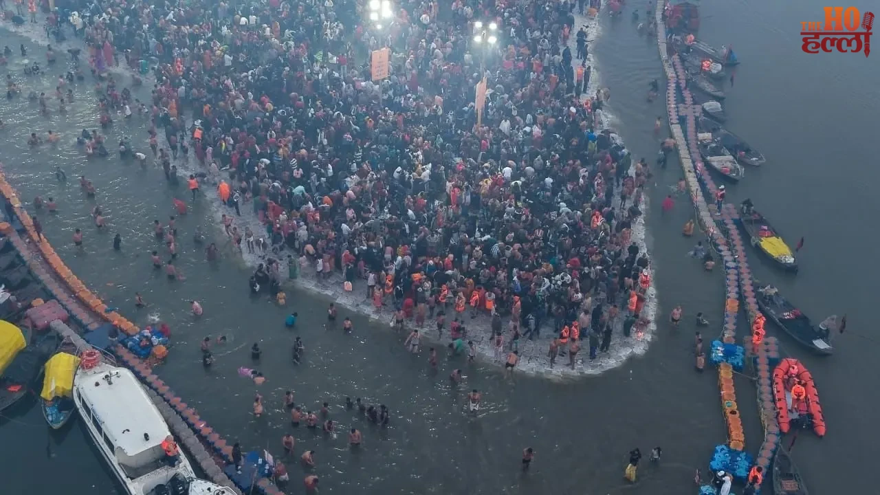 Some lay down to bathe during the divine festival