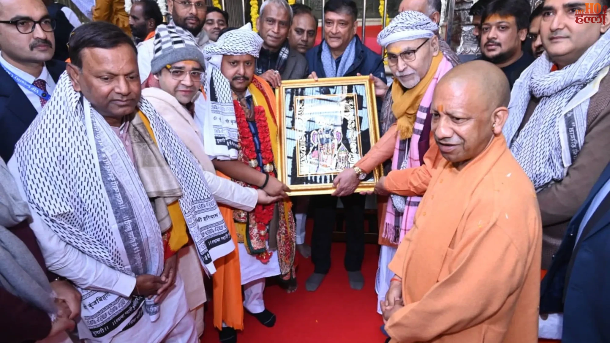 Yogi Adityanath & Nitin Nabin Visit Banke Bihari Temple