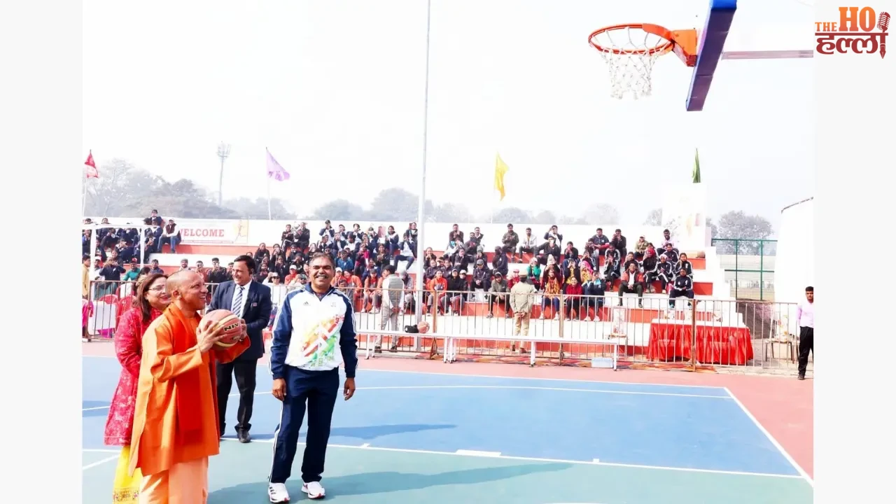 Yogi put the ball in the basket the competition started