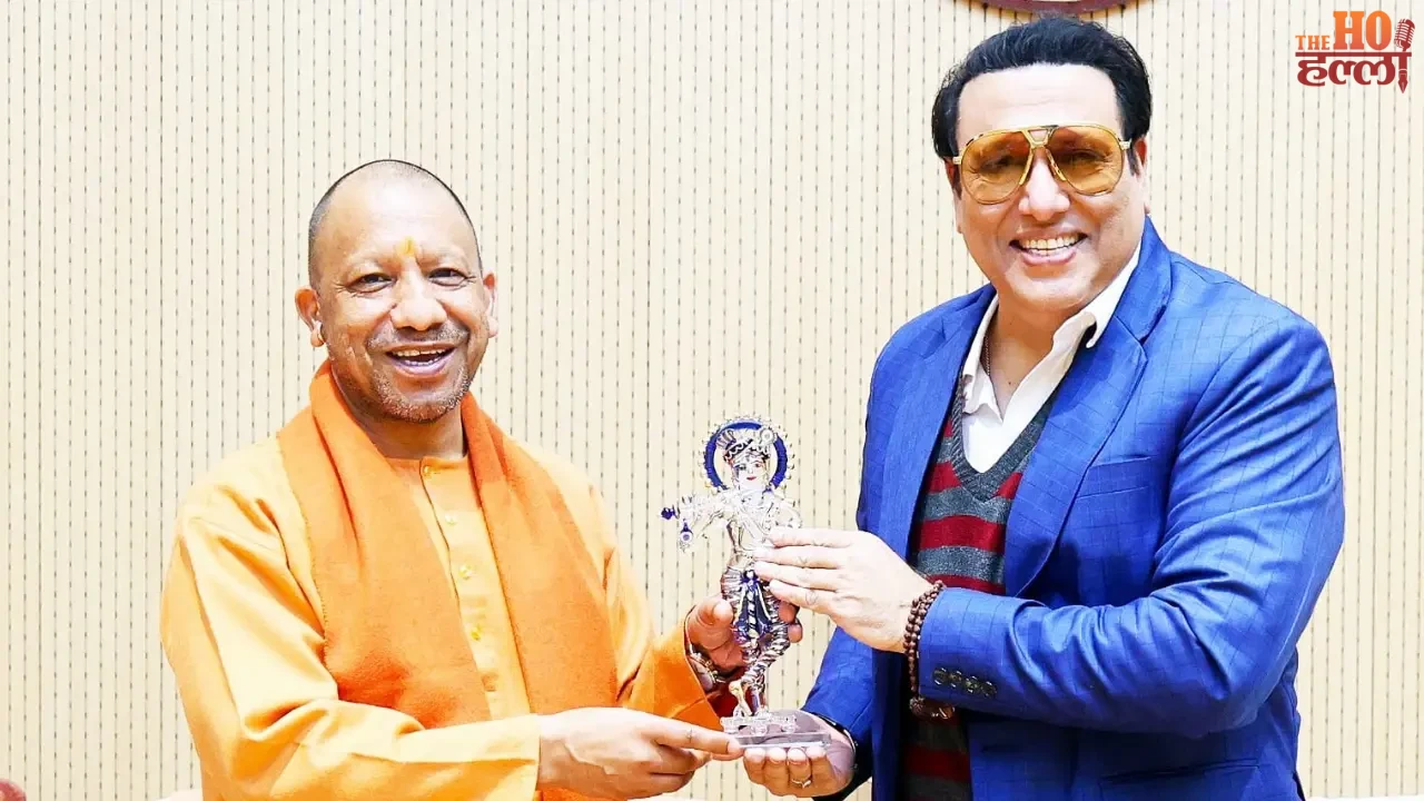 Actor Govinda Met CM Yogi in Lucknow with Respect