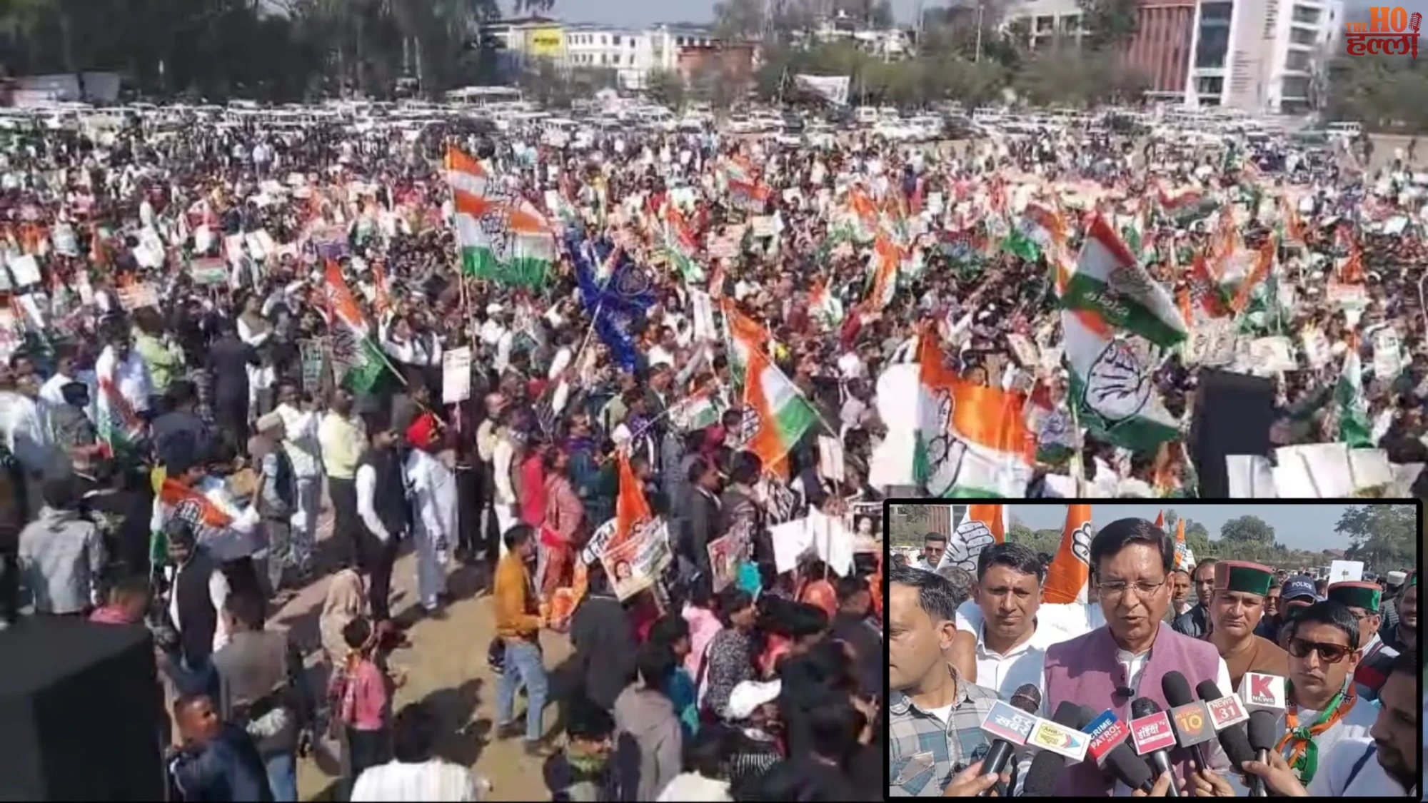 Congress Protest in Dehradun Rally for Justice