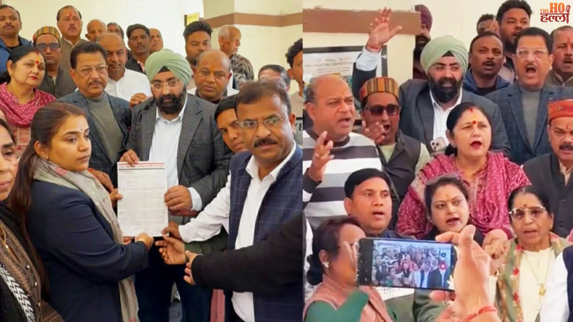 Congress Protests Outside Municipal Corp Tension Builds