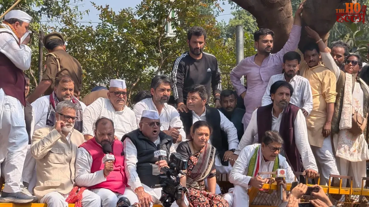 Congress's Show of Strength in Lucknow Protest Actions