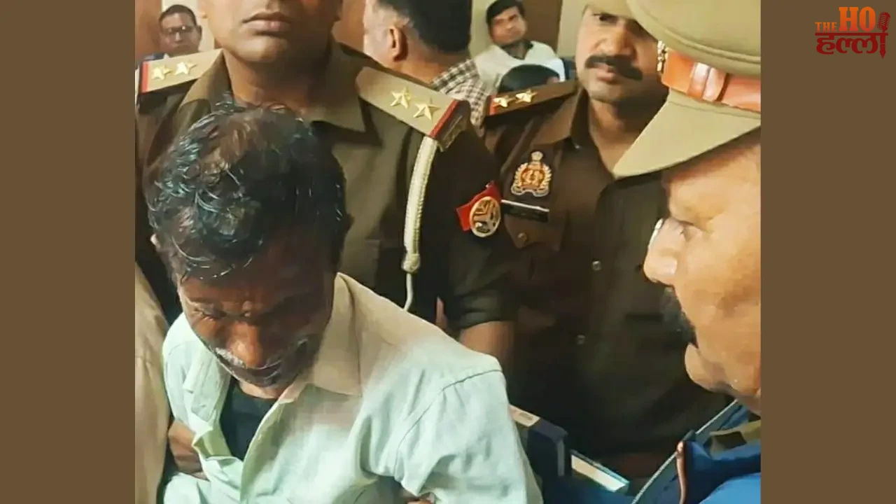 In Front of the MLA and SDM the Farmer Poured Petrol on Himself