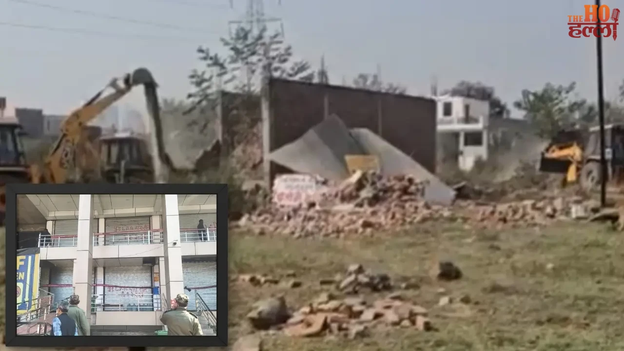 LDA Bulldozer Action in Lucknow Illegal Colonies Demolished