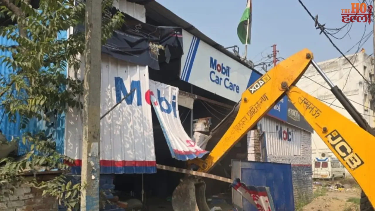 LDA's Bulldozer Action Six Illegal Car Workshops Demolished