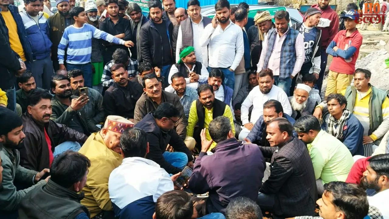 The Dilapidated Road and Waterlogging Residents Protest