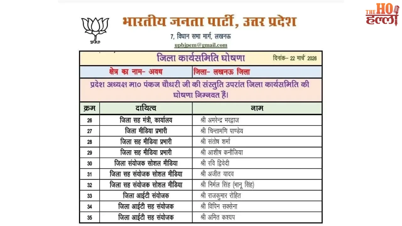 BJP's Organizational Masterstroke in Lucknow Today