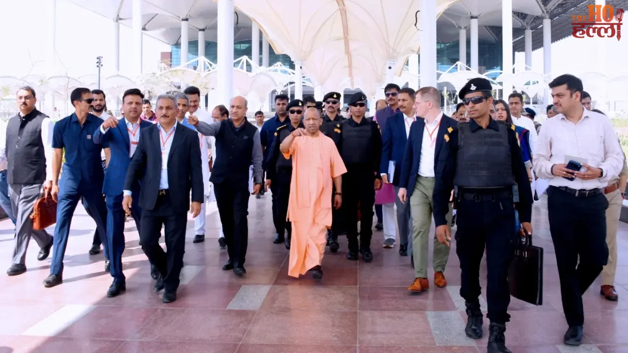 CM Yogi Inspects Jewar Airport Inauguration Details