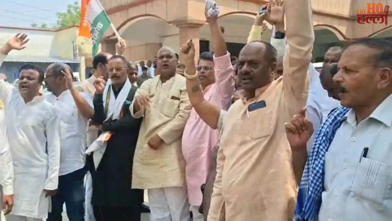 Congress Protests Against Rising Gas Cylinder Prices Effect