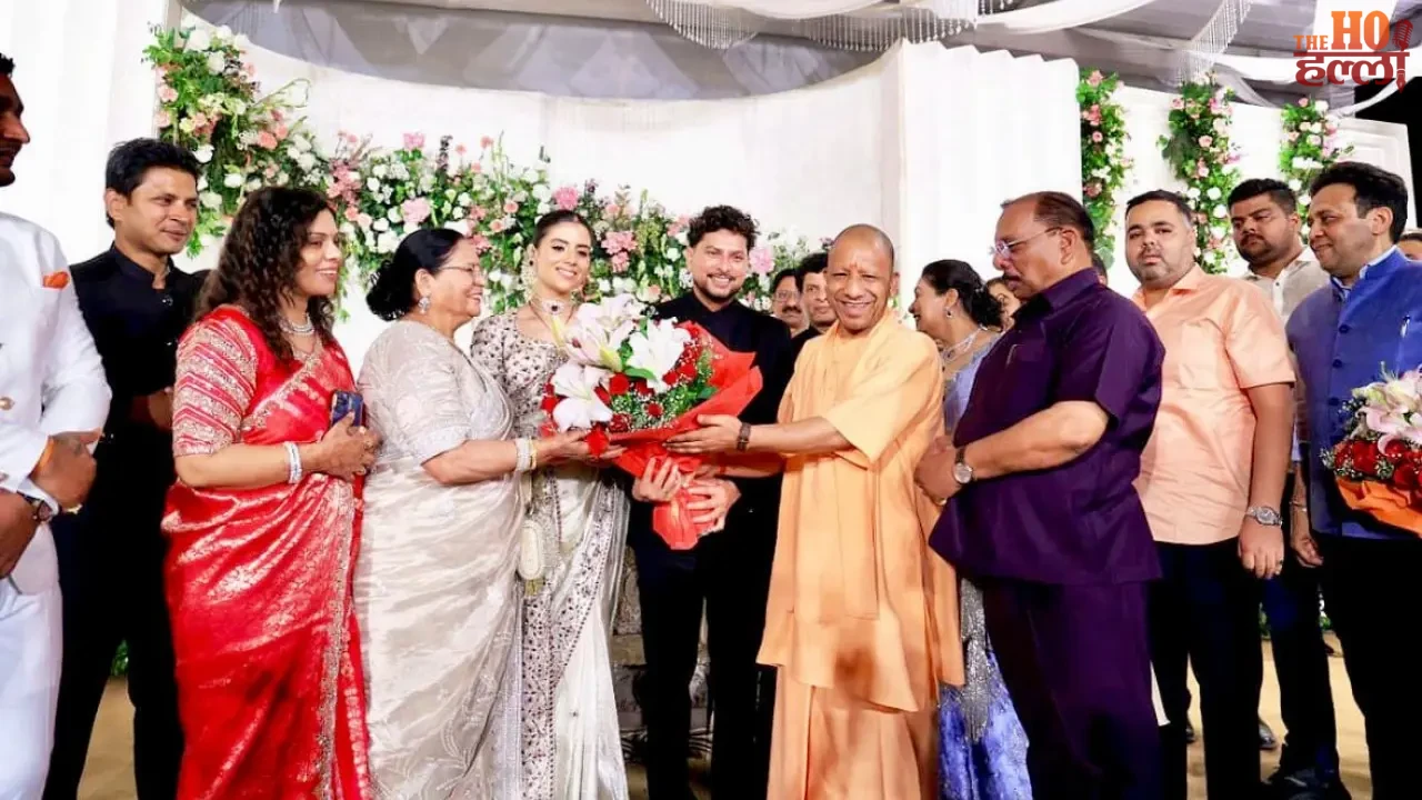 Cricketers Kuldeep-Vanshika Receive Grand Reception in Lucknow