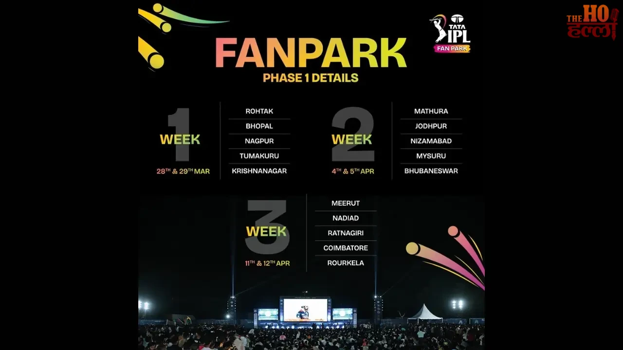 IPL Fan Park 2026 Enjoy Matches Over Three Weekends