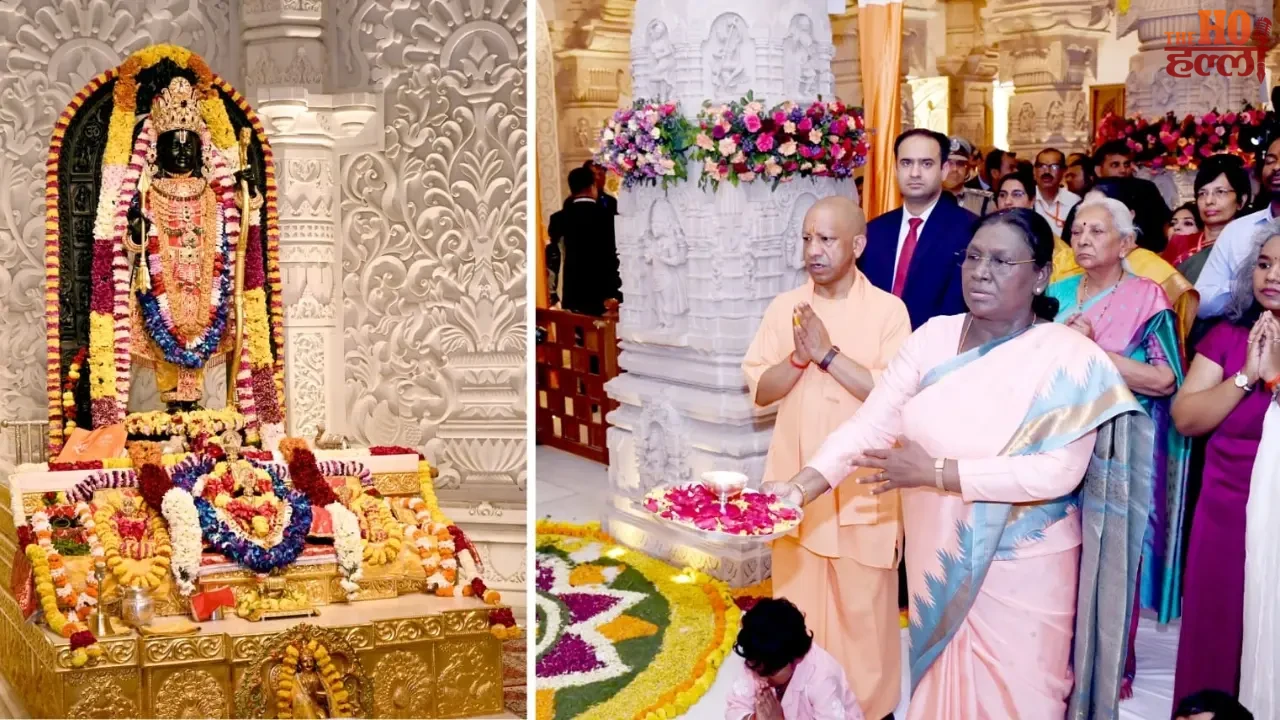 The President installed the Ram Yantra and Words of Yogi