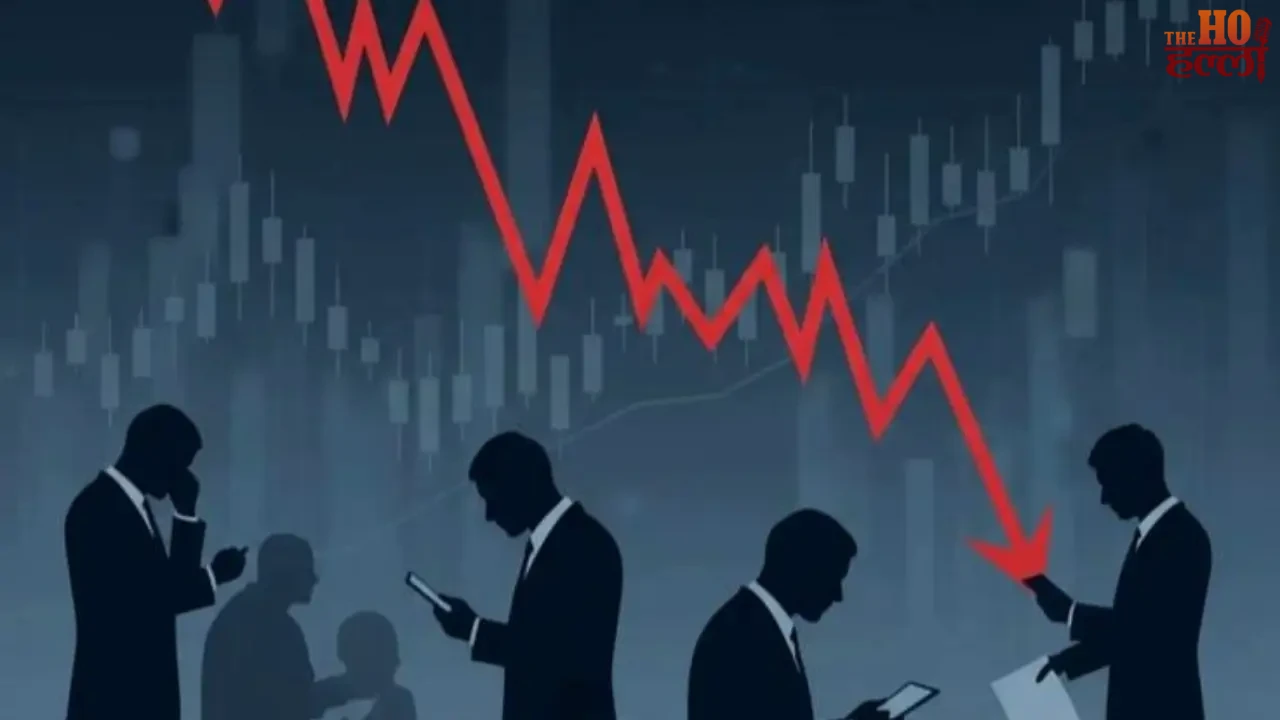 The stock market opened with a heavy fall today