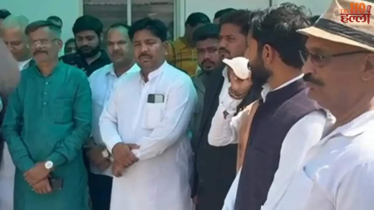 A Protest Was Held at the Deputy CM's Residence Today