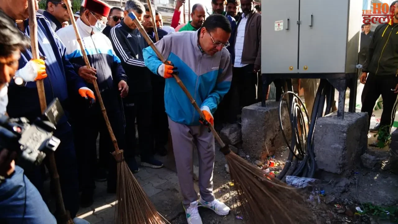 CM Dhami picked up a broom in Dehradun for Cleanliness