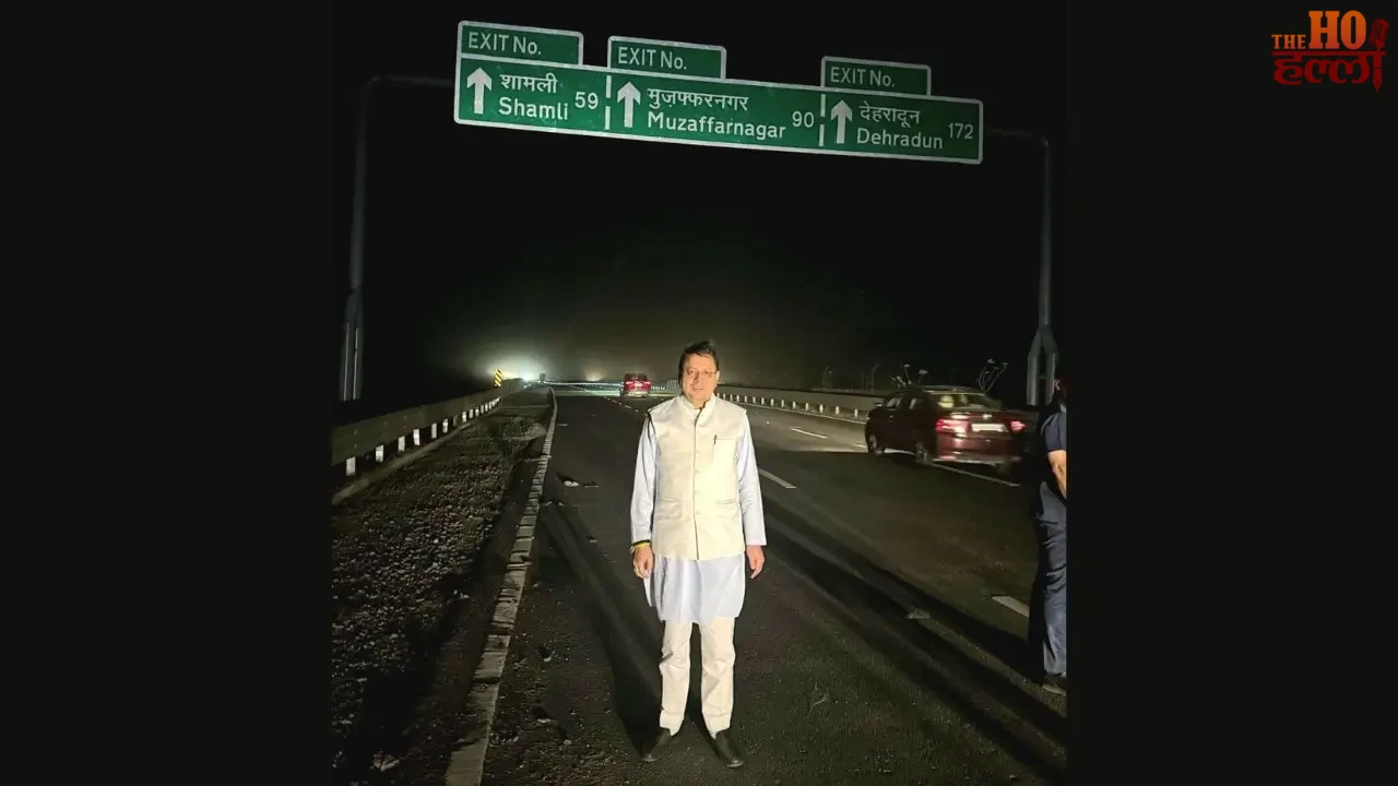 Dhami's car ran on the Delhi-Dehradun Economic Corridor journey