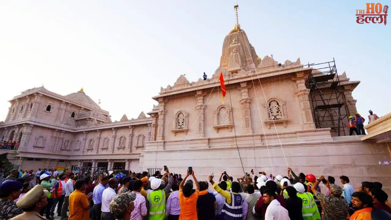 Flag Hoisting at Ganesh Temple with Esteemed Guests