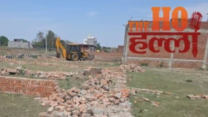 LDA Action in Lucknow Illegal Plotting Demolished (1)