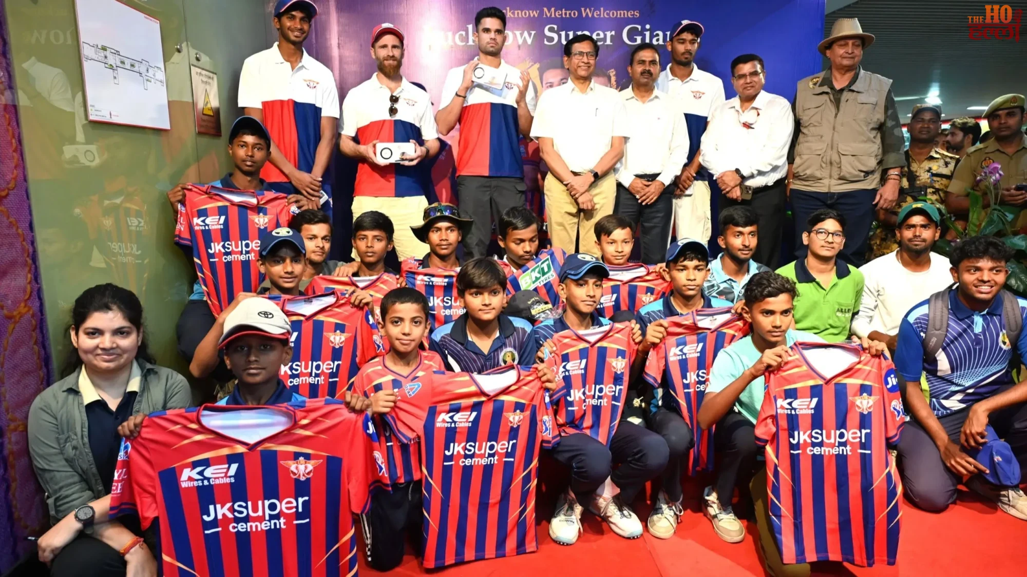 LSG Stars Visit Lucknow Metro Station Celebration