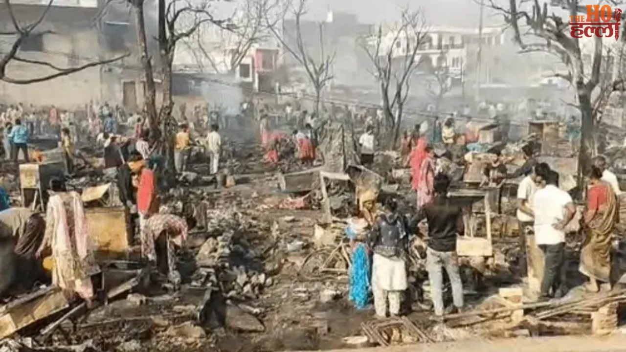 Massive fire in Lucknow Many missing and homeless